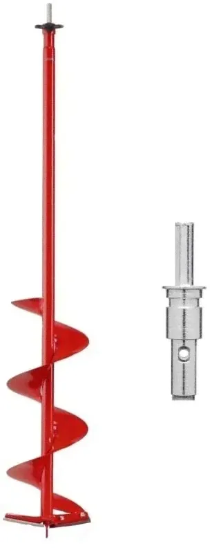 Шнек Mora Ice Easy Cordless для шуруповёрта (150мм) с прямыми ножами и адаптером 18мм.-0
