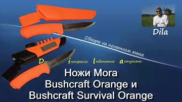 Нож Mora Bushcraft Survival Orange и нож Mora Bushcraft Orange