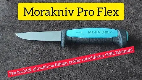 Mora Pro Flex // Flachschliff, ultradünne Klinge, Edelstahl, großer rutschfester Griff
