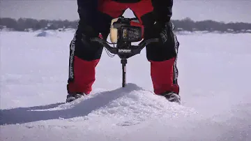 Презентация мотоледобура Mora Ice Honda 33cc 4T (Strikemaster Product NEW 2012г.)(eng)