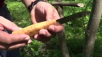 Кастомная Mora 2000. Тестируем прочность рукояти батонингом.