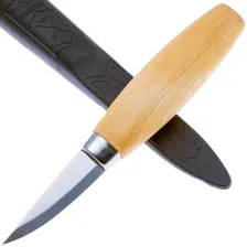 Нож Mora 120 Wood Carving углеродистая сталь, рукоять дерево