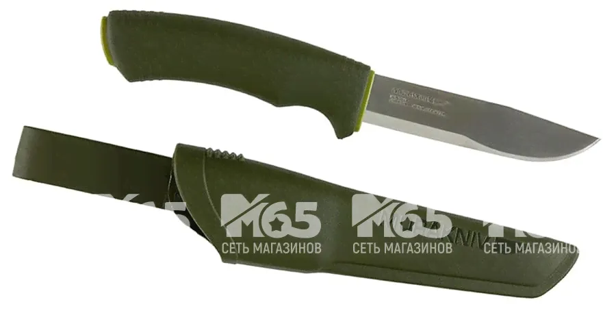 Нож Mora Bushcraft Forest, разделочный темно-зеленый